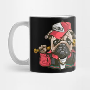 Gangster pug dog Mug